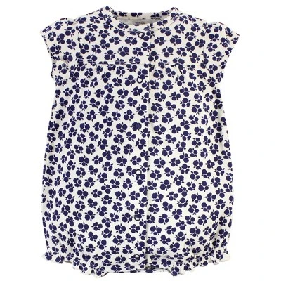 Touched By Nature Baby Girl Organic Cotton Rompers 3pk, Blossoms 3 Touched By Nature Baby Girl Organic Cotton Rompers 3pk, Blossoms