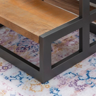 Barberry Wood And Metal Bed Steps - Powell 11 Barberry Wood And Metal Bed Steps - Powell - Image 9