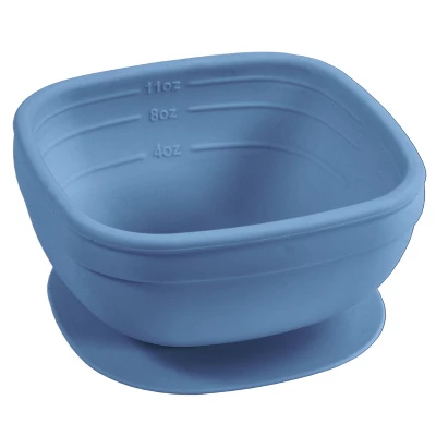 Re-Play Silicone Suction Bowl With Lid - Denim 5 Re-Play Silicone Suction Bowl With Lid - Denim - Image 3
