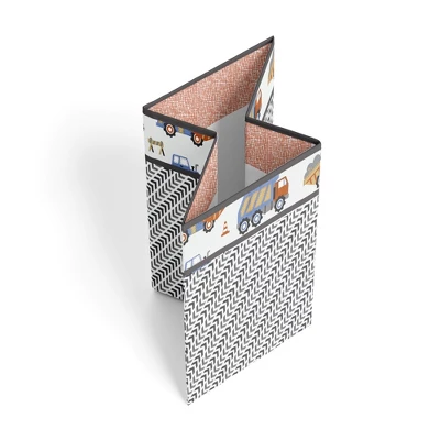 Bacati - Construction Multicolor Boys Collapsible Laundry Hamper 3 Bacati - Construction Multicolor Boys Collapsible Laundry Hamper