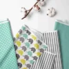 Bacati - Elephants Mint/Yellow/Gray 10 Pc Crib Bedding Set With 2 Crib Fitted Sheets -Graco Sales GUEST 3079a506 3d1b 4bb7 bb5f 056b21e5a857