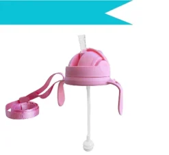 Botabee 3-in-1 Weighted Straw Sippy Cup Conversion Kit Compatible With 5oz & 8oz, 2 Pack, Pink