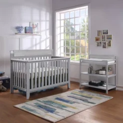 Suite Bebe Hayes 4-in-1 Convertible Crib - Gray/Weathered Granite -Graco Sales GUEST 3128316c d63e 40d8 bb27 fb9268005031
