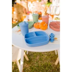 Re-Play Silicone Suction Divided Place With Lid - Denim -Graco Sales GUEST 3134f833 18f3 4d8d a644 dd2afda5cbab