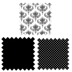 Bacati - Classic Damask Black Gray White 3 Pc Toddler Bed Sheet Set -Graco Sales GUEST 320f3a65 ef2c 44e3 aea3 6424604715ae