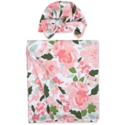 Baby Essentials Rose Floral Swaddle Blanket