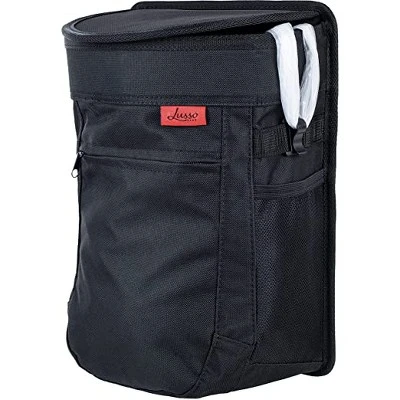 Lusso Gear 2.5 Gal Car Trash Can, Leakproof Vinyl Hanging Bin With Removable Liner 4 Lusso Gear 2.5 Gal Car Trash Can, Leakproof Vinyl Hanging Bin With Removable Liner - Image 2