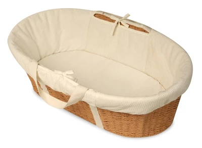 Badger Basket Wicker-Look Woven Baby Moses Changing Basket 4 Badger Basket Wicker-Look Woven Baby Moses Changing Basket - Image 2