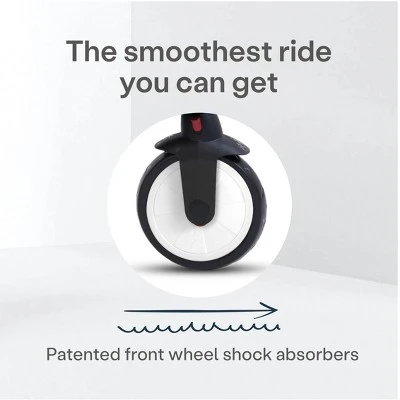 SmarTrike STR5 6 In 1 Foldable Toddler Stroller Tricycle Combination With 1 Hand Steering Shock Absorbency And 5 Point Harness, Black And White 4 SmarTrike STR5 6 In 1 Foldable Toddler Stroller Tricycle Combination With 1 Hand Steering Shock Absorbency And 5 Point Harness, Black And White - Image 2