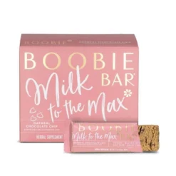 Boobie Bar Superfood Vegan Lactation Bar Oatmeal Chocolate Chip - 10.58oz/6ct