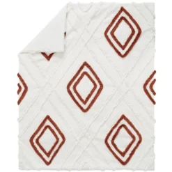 Sweet Jojo Designs Boy Or Girl Gender Neutral Unisex Baby Crib Bedding Set - Orange Diamond Tuft Collection 4pc -Graco Sales GUEST 36171104 c121 4412 abf7 b3fb397574b4