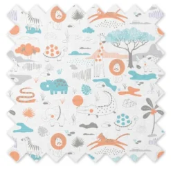 Jungle Safari Boys Aqua/Orange 2 Pack Muslin Swaddling Blanket 12 Jungle Safari Boys Aqua/Orange 2 Pack Muslin Swaddling Blanket -Graco Sales GUEST 3824caf5 63ee 4800 97a0 d71880dd202e