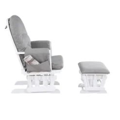Suite Bebe Mason Glider & Ottoman - White/Oyster -Graco Sales GUEST 38bcd8b8 eae6 476c 863e a4151f5c7777