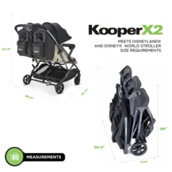 Joovy KooperX2 Lightweight Compact Double Stroller With Trays -Graco Sales GUEST 38c62e88 39cd 4e56 92c9 4f9a6ff0060a