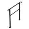 JOMEED UP040 1, 2, Or 3 Step Wrought Iron Transitional Entrance Handrail With Hardware For Outdoor Spaces, Walkways, Patios, And More, Black -Graco Sales GUEST 39e45c86 ad39 46d3 bc9f 6d54ed2a7513