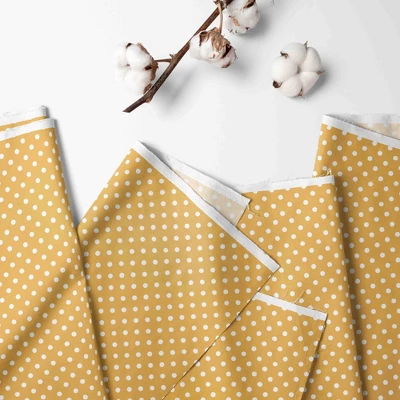 Bacati - Mustard Yellow Pin Dots 100 Percent Cotton Universal Baby US Standard Crib Or Toddler Bed Fitted Sheet 4 Bacati - Mustard Yellow Pin Dots 100 Percent Cotton Universal Baby US Standard Crib Or Toddler Bed Fitted Sheet - Image 2