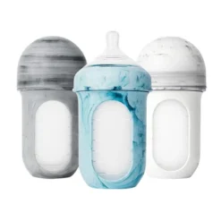 Boon 8 Fl Oz Nursh Silicone Baby Bottles With Collapsible Silicone Pouch - 3pk -Graco Sales GUEST 3b3f1fa8 7343 4c4f 858d d22bec605345