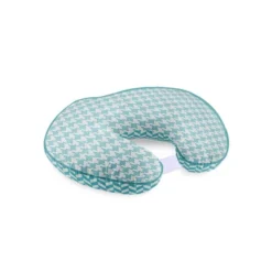 Bacati - 3 Pc Houndstooth/Herringbone Aqua Muslin Hugster Feeding & Infant Support Nursing Pillow With 2 Removable Zippered Covers -Graco Sales GUEST 3cf18211 5703 450c a710 445aa7abad96