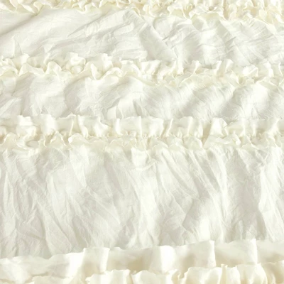Lush Décor Crib Bedding Set Belle Embellished Soft Baby/Toddler - Ivory - 3pc 4 Lush Décor Crib Bedding Set Belle Embellished Soft Baby/Toddler - Ivory - 3pc - Image 2