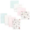 Hudson Baby Infant Girl Cotton Flannel Burp Cloths And Receiving Blankets, 8-Piece, Enchanted Forest, One Size -Graco Sales GUEST 3dd405eb 6d9e 4f52 8f3b fd131def450c