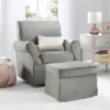 Baby Relax Emmie Swivel Glider & Ottoman Set - Gray Microfiber -Graco Sales GUEST 3e8fdb66 a444 4744 bb4c 8a6b0c913cb4