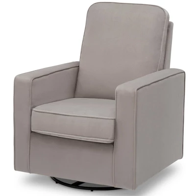 Delta Children Landry Nursery Glider Swivel Rocker Chair - Cloudy Gray 5 Delta Children Landry Nursery Glider Swivel Rocker Chair - Cloudy Gray - Image 3
