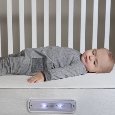 Contours Vibes 2-Stage Soothing Vibrations Crib Mattress And Toddler Mattress - White 3 Contours Vibes 2-Stage Soothing Vibrations Crib Mattress And Toddler Mattress - White