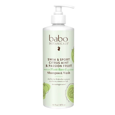 Babo Botanicals Swim & Sport Citrus Mint Baby Shampoo & Wash - (Select Size) 7 Babo Botanicals Swim & Sport Citrus Mint Baby Shampoo & Wash - (Select Size) - Image 5