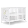 Dream On Me Moon Bear Reaching For The Stars 4 In 1 Modern Island Convertible Crib With Rounded Spindles Mural On One End Panel, White Finish -Graco Sales GUEST 4270b52d cabd 44e9 b3a8 c2ea3f2bbc63