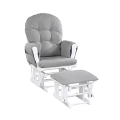 Suite Bebe Mason Glider & Ottoman - White/Oyster -Graco Sales GUEST 42a6124f a4e6 47f9 8bb9 9eb66cf50125