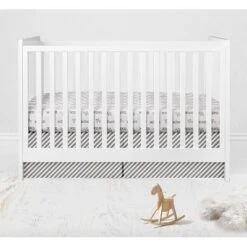 Bacati - Love Design/Print Gray/Silver 10 Pc Crib Bedding Set With 2 Crib Fitted Sheets -Graco Sales GUEST 44418add 842b 487c 90cf 8fdebcd49ffc