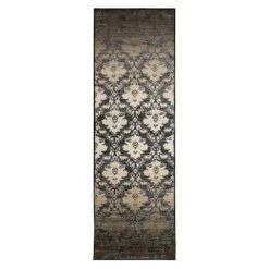 Vintage Medallion Scroll Non-Slip Washable Indoor Runner Or Area Rug By Blue Nile Mills -Graco Sales GUEST 47d689d0 7910 4092 856f 5c6ab653fd81