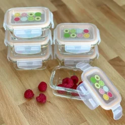 Sage Spoonfuls 6pk Durable Leakproof Glass Baby Food Storage Containers - Clear - 4oz -Graco Sales GUEST 4830c364 b348 4fc4 9fa8 5c7966805cda