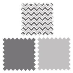 Bacati - Ikat Chevron White Grey Muslin Neutral 10 Pc Crib Set With Wall Hangings And 4 Muslin Swaddling Blanket -Graco Sales GUEST 49d4e191 fefa 42a1 b8e6 2f118f949cd1