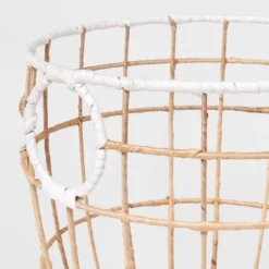 Kids' Woven Basket Natural With White Rim - Pillowfort™ -Graco Sales GUEST 4a8b5af5 1149 4489 bfc7 6250e6292f95