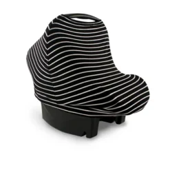 Yoga Sprout Baby Unisex Multi-use Car Seat Canopy, Black Stripe, One Size