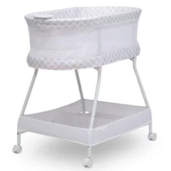 Delta Children Sweet Dreams Bassinet With Airflow Mesh - Gray Infinity -Graco Sales GUEST 4c0c7334 e702 4467 b9da 848232f77af4