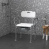 HOMCOM 3-in-1 Shower Chair With Back And Arms, Height Adjustable Bedside Commode, Raised Toilet Seat For Seniors, Disabled 1 HOMCOM 3-in-1 Shower Chair With Back And Arms, Height Adjustable Bedside Commode, Raised Toilet Seat For Seniors, Disabled -Graco Sales GUEST 4d9048c0 6a8e 4b62 979c 6e6e08880467