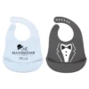 Hudson Baby Infant Boy Silicone Bibs 2pk, One Handsome Fella, One Size -Graco Sales GUEST 533ebe57 eae6 4413 9eee d62a21e0a5e2