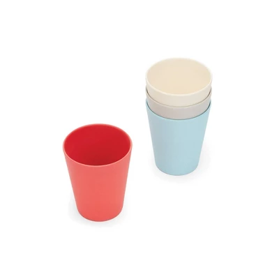 8.5oz 4pk Bamboo Fiber Kids Cups - Red Rover 4 8.5oz 4pk Bamboo Fiber Kids Cups - Red Rover - Image 2