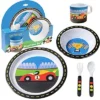 Bentology 5 Pc Mealtime Feeding Set For Kids And Toddlers - Racecar - Includes Plate, Bowl, Cup, Fork And Spoon Utensil Flatware -Graco Sales GUEST 552b7f40 7494 466d 9fb4 5f196e7f5c6c