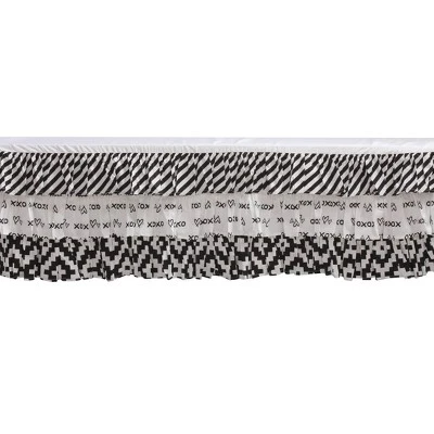 Bacati - Love Aztec Print Black Turquoise 3 Pc Crib Bedding Set 7 Bacati - Love Aztec Print Black Turquoise 3 Pc Crib Bedding Set - Image 5