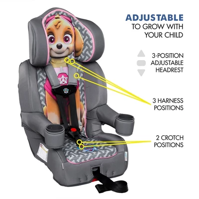 KidsEmbrace Nickelodeon Paw Patrol Skye Safety Vehicle Combination 5 Point Harness High Back Booster Car Seat For Ages 12 Months To 10 Years Old 4 KidsEmbrace Nickelodeon Paw Patrol Skye Safety Vehicle Combination 5 Point Harness High Back Booster Car Seat For Ages 12 Months To 10 Years Old - Image 2