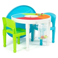 3pc Kids' 2 In 1 Round Activity Table With Chairs - Humble Crew -Graco Sales GUEST 57ec1498 2f2a 4a6b b217 cf30d9968a98