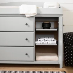 Cotton Candy Changing Table With Station - Soft Gray - South Shore -Graco Sales GUEST 5a9c3c71 a4a6 4f4d 9ff1 72c378e70c30