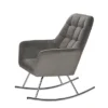 Gift Mark Deluxe Adult Rocking Chair With Chrome Legs - Gray -Graco Sales GUEST 5bfe03d2 9301 4ef7 a7d3 e31da7cec698