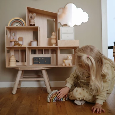 Mushie Rainbow Stacker Toy 4 Mushie Rainbow Stacker Toy - Image 2