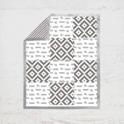 Bacati - Love Gray/Silver 3 Pc Crib Bedding Set 10 Bacati - Love Gray/Silver 3 Pc Crib Bedding Set -Graco Sales GUEST 5dd8d5d7 de16 46be bcfa e734474e0c93