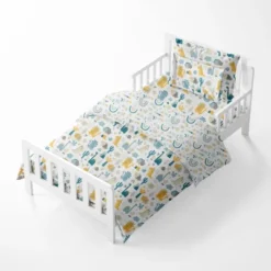 Bacati - Little Dino Boys Teal/Yellow Muslin 5 Pc Toddler Bedding Set With Dec Pillow 12 Bacati - Little Dino Boys Teal/Yellow Muslin 5 Pc Toddler Bedding Set With Dec Pillow -Graco Sales GUEST 6071b149 4985 45e7 8e41 f15d0f15256e