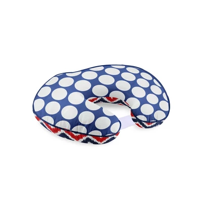 Bacati - 3 Pc Chevron/Dots Nany Red Hugster Feeding & Infant Support Nursing PillowMixNMatch Navy/Red Nursing Pillow 8 Bacati - 3 Pc Chevron/Dots Nany Red Hugster Feeding & Infant Support Nursing PillowMixNMatch Navy/Red Nursing Pillow - Image 6